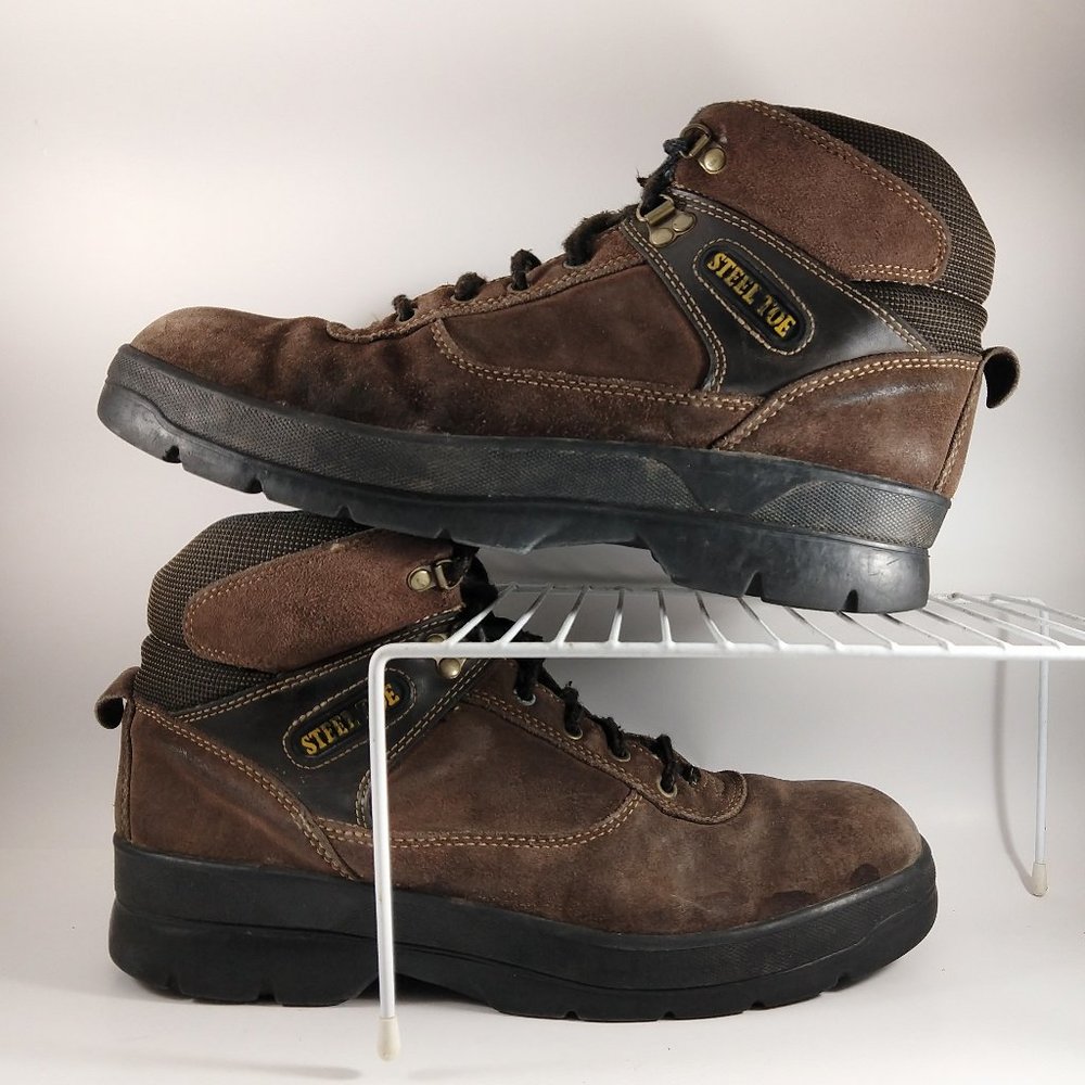 Workload Steel Safety-Toe Boots Mens Sz 12 Leather